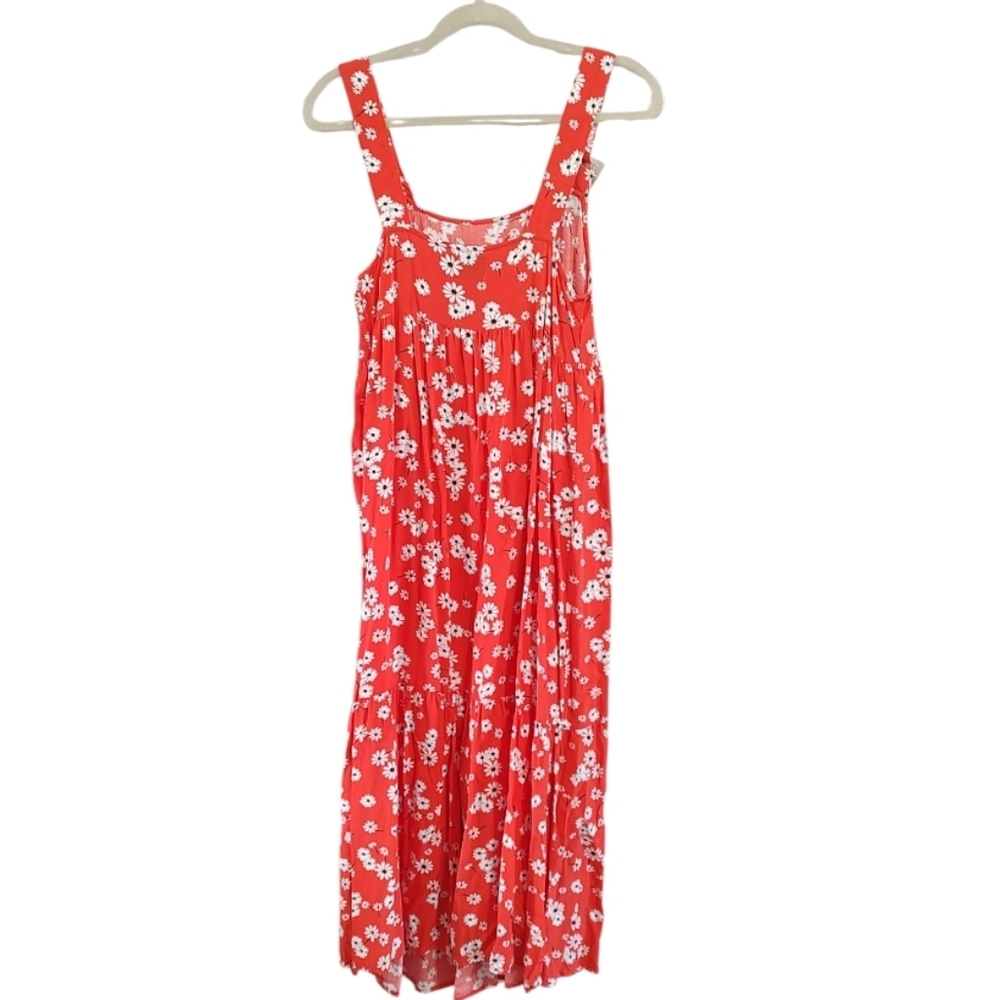 ASOS Red Floral Sleeveless Maternity Dress Size 4 - Picture 2 of 5